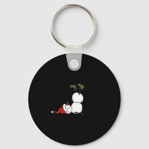 Let It Snow Christmas Snowman Snowflakes Xmas Holi Key Ring