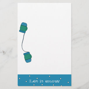 Let it Snow Christmas Stationery