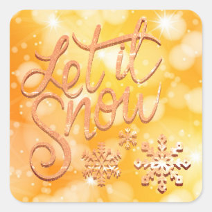 Let It Snow Christmas Sticker