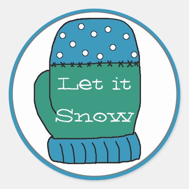 Let it Snow Christmas Stickers (Front)