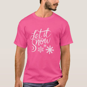Let It Snow-Christmas White Snowflakes-Costume Jum T-Shirt