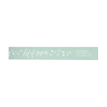 Let It Snow Christmas Wraparound Address Label