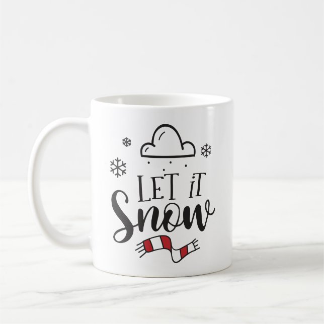 Let It Snow Coffee Mug (Left)