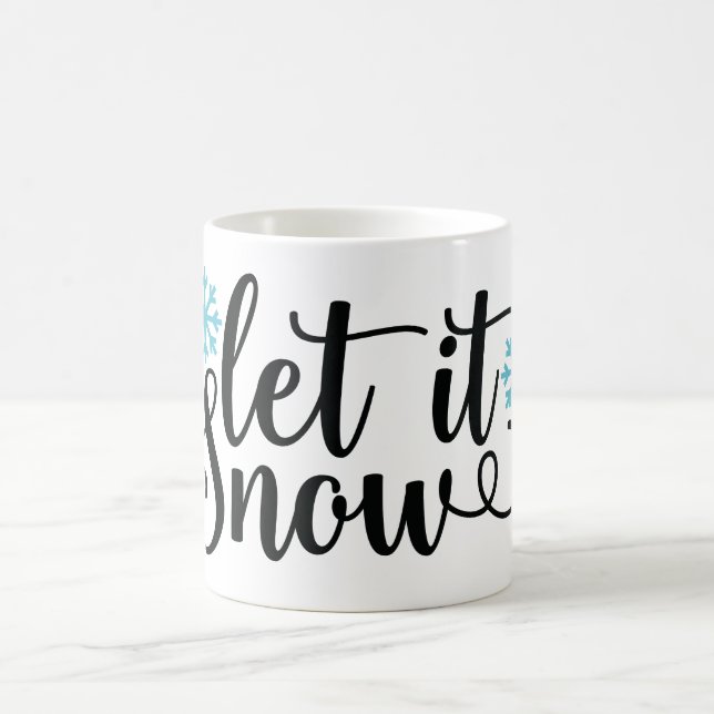 Let It Snow Coffee Mug – Winter Holiday Mug (Center)