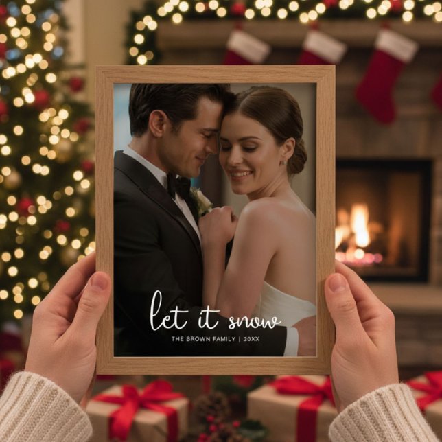 Let It Snow Cosy Couple Holiday Card (Creator Uploaded)