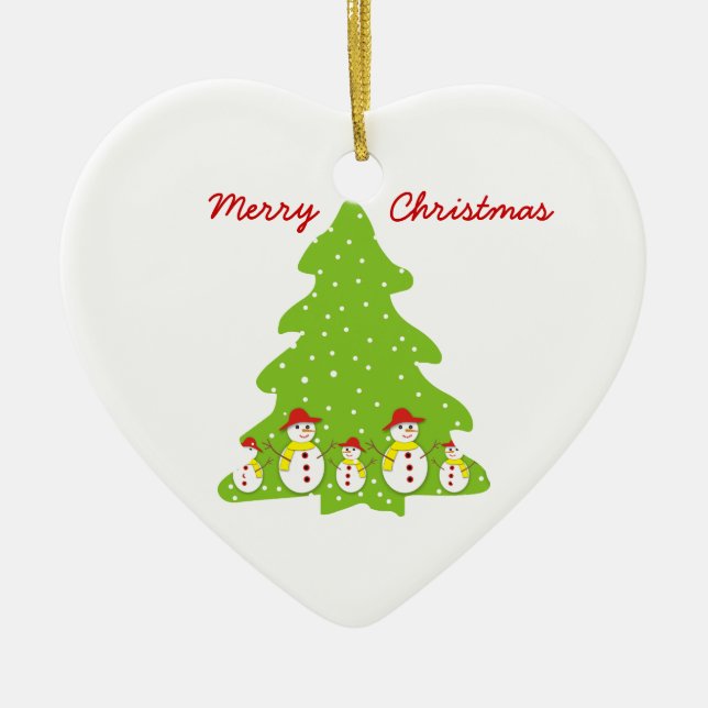 Let it snow custom Christmas ornament (Front)