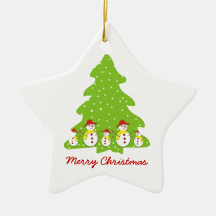 Let it snow custom Christmas ornament