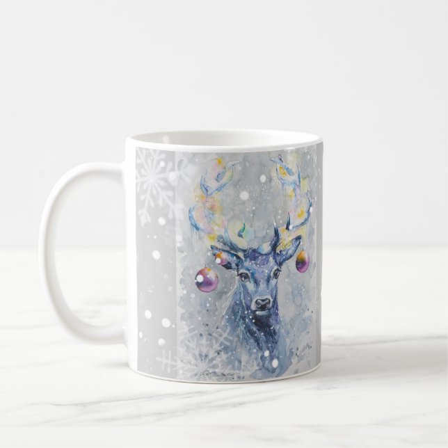 Let it Snow  Deer Mug (Left)