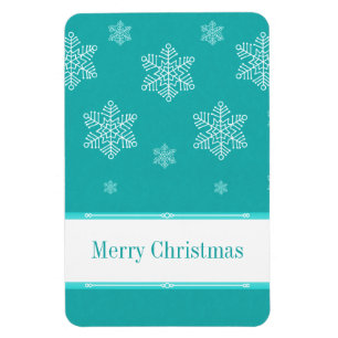 Let It Snow Flexi Magnet, Aqua Magnet