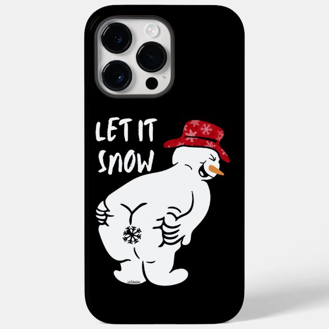 LET IT SNOW funny snowman                          Case-Mate iPhone Case (Back)