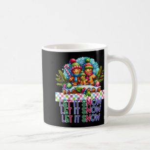 Let It Snow Gingerbread Family Christmas T Shirt Coffee Mug