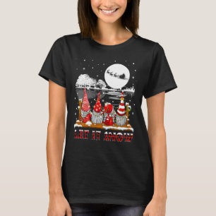 Let It Snow Gnome Plaid Christmas Pyjamas Family M T-Shirt