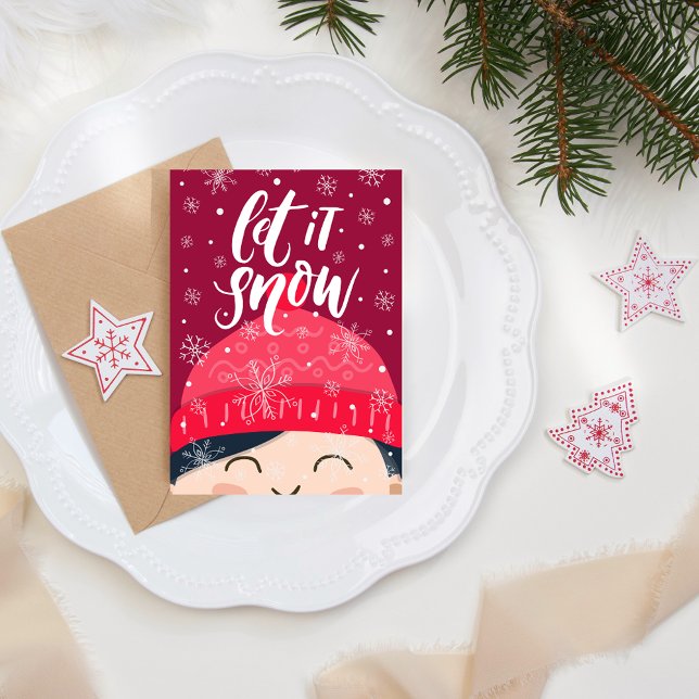 Let It Snow Happy Child Winter Beanie Holiday (Creator Uploaded)