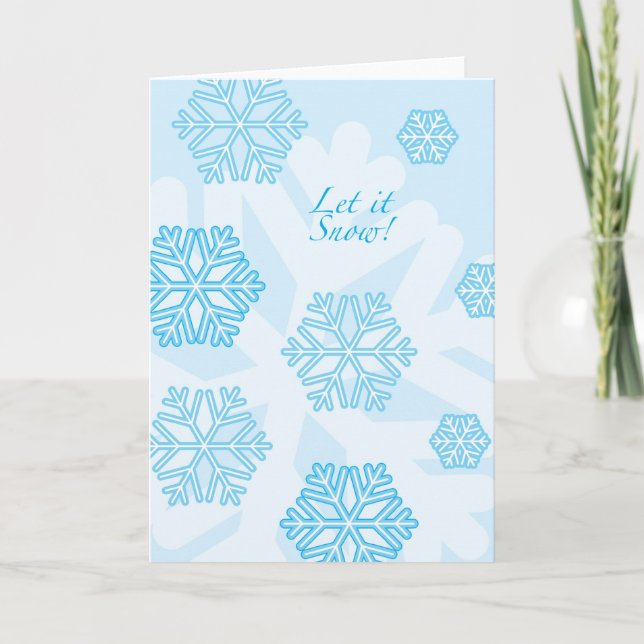 Let it Snow! Holiday Card (Front)