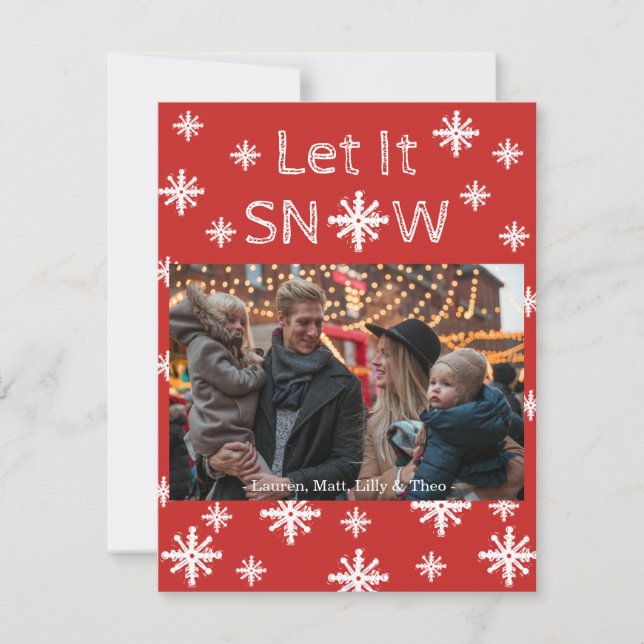 Let It Snow Holiday Card (Front)