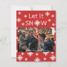 Let It Snow Holiday Card
