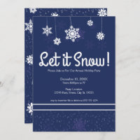 Let it Snow! Holiday Party Invitations