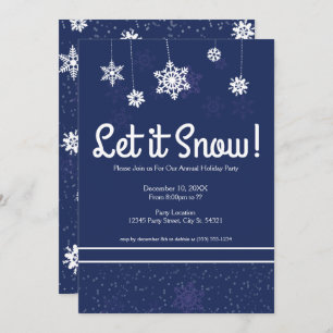 Let it Snow! Holiday Party Invitations