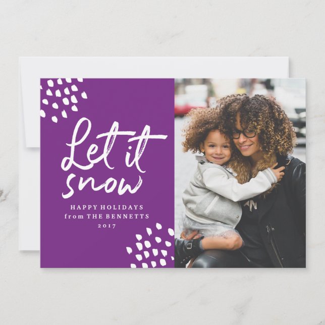 Let It Snow | Holiday Photo Card (Front)