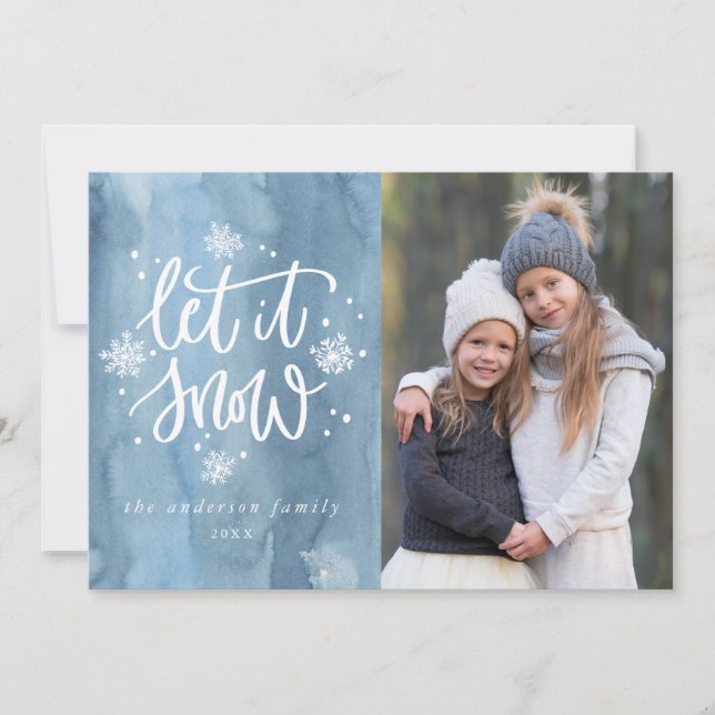 Let It Snow | Holiday Photo Card (Front)