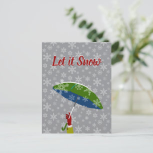 Let it Snow Holiday Postcard