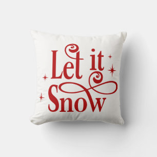 Let It Snow Home Decor Cushion