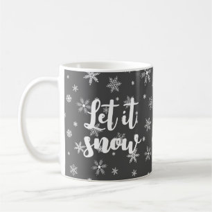 let it snow ice crystals coffee mug
