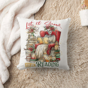 Let It Snow I'll Be Reading  Cushion