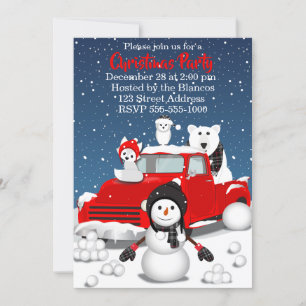Let It Snow Invitation