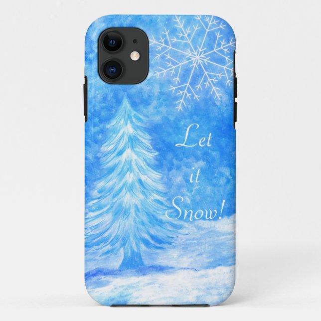 Let it Snow iPhone Case (Back)