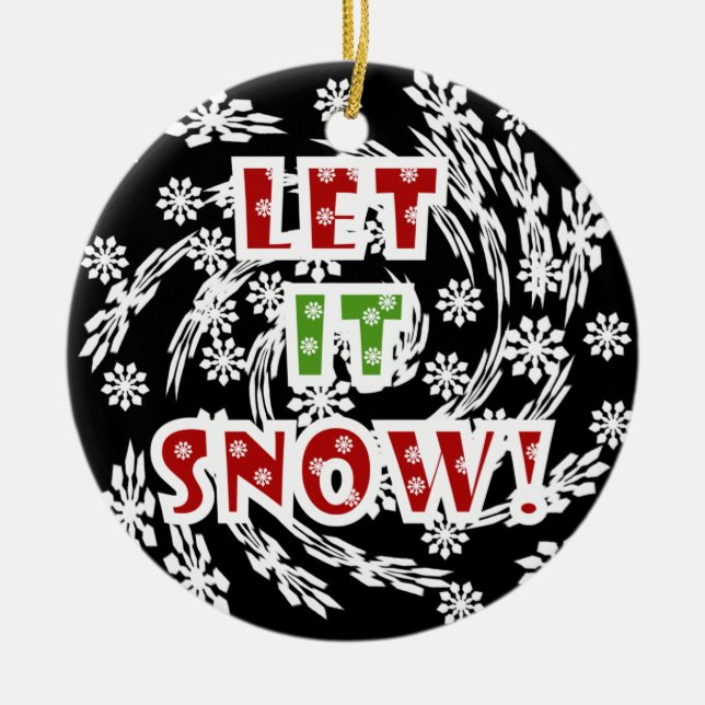 Let it Snow Keepsake Ornament (Front)