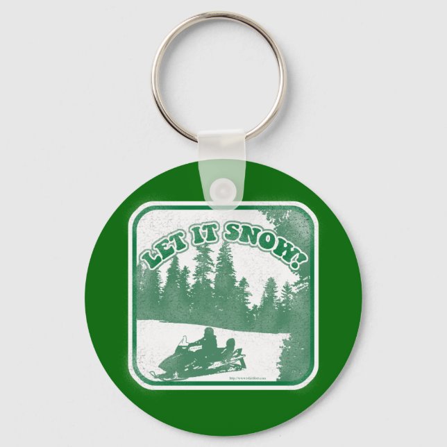 Let It Snow Key Ring (Front)