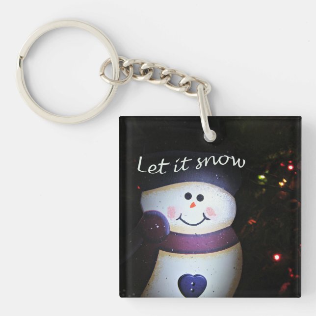 Let It Snow Key Ring (Front)