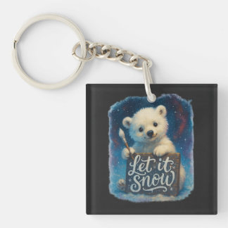 Let It Snow Key Ring