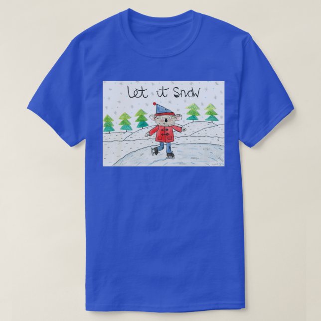 let it snow koala christmas design T-Shirt (Design Front)