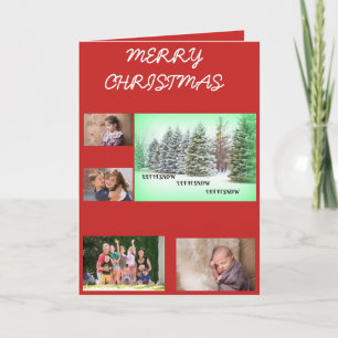 Let It Snow! Let It Snow! Let it Snow! 4 Photos Holiday Card