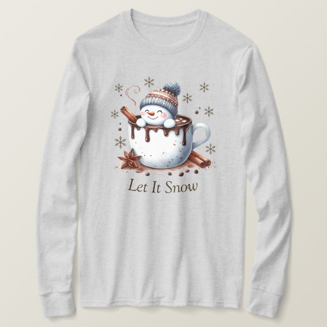 Let It Snow Long Sleeve T-Shirt (Design Front)