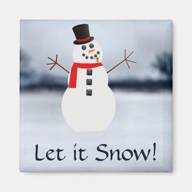 Let it Snow Magnet (Front)