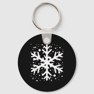 Let It Snow One Big Snowflake T Shirt  Key Ring