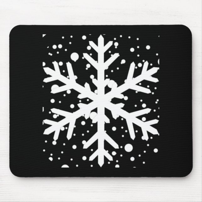 Let It Snow One Big Snowflake T Shirt  Mouse Mat (Front)