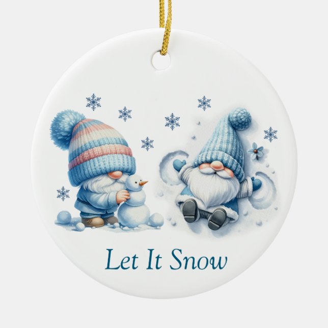 Let It Snow Ornament (Front)