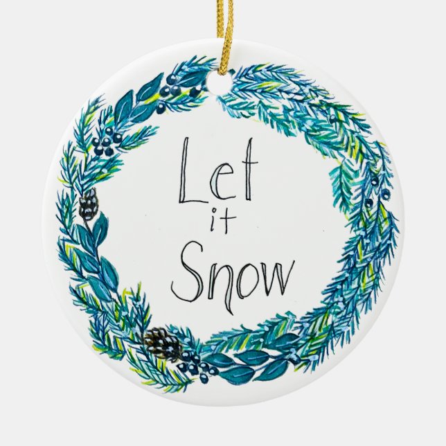 Let it Snow Ornament (Front)