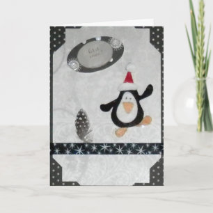 Let it Snow! Penguin Holiday Yule Greeting Card