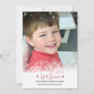Let it Snow Photo Card