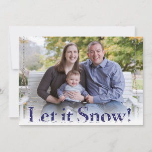 Let it Snow Photo Holiday Card
