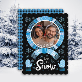 Let it Snow Photo Holiday Card
