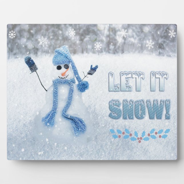 Let It Snow Plaque (Front)