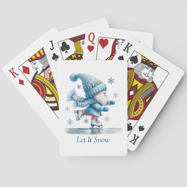 Let It Snow Playing Cards (Back)