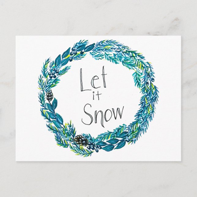 Let It Snow Postcard (Front)