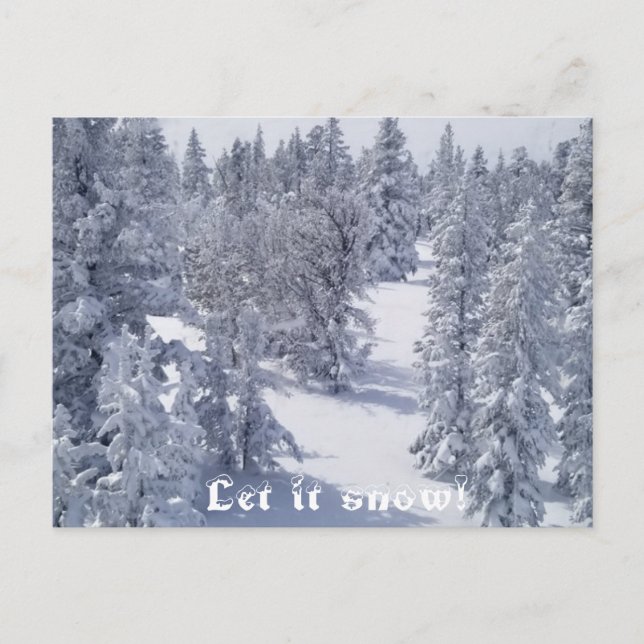 Let it snow postcards (Front)